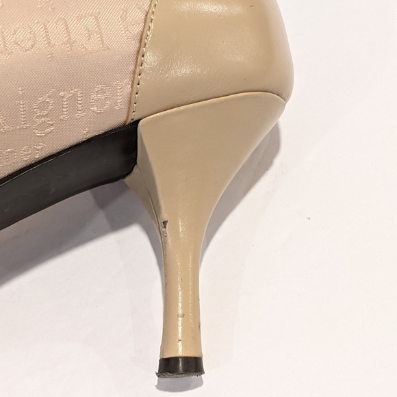 𝅺etienne Aigner cream pointy toe heels sz 7.5 - Picture 14 of 16